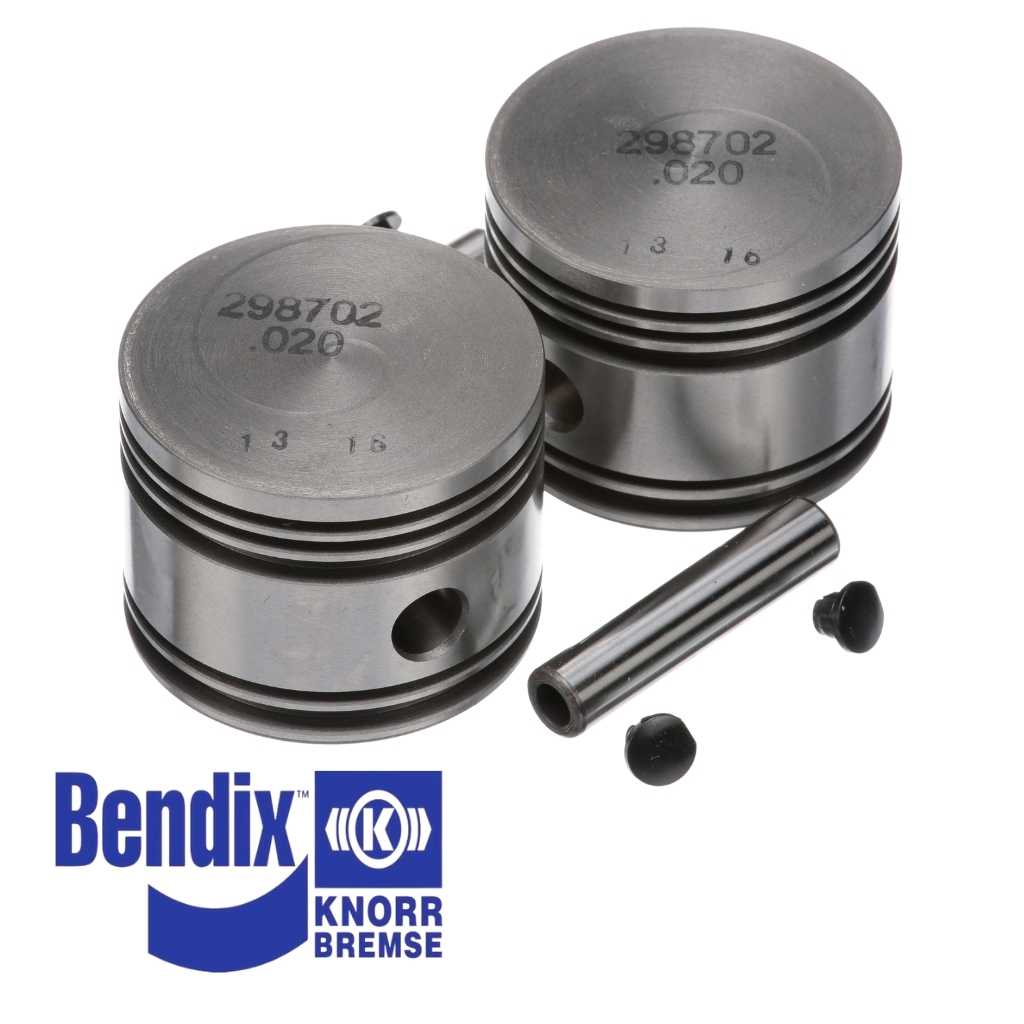 Foto de compuestos para Juego de Pistones 010 para Compresor F-550 107649 Bendix