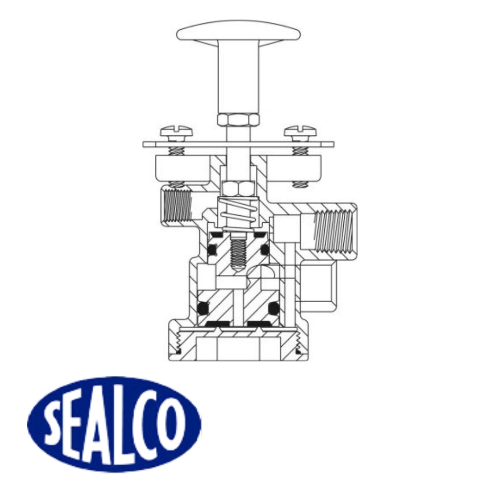 Válvula De Tablero Placa Emergencia Dina Sealco 99600