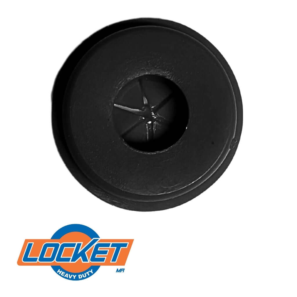 Sello Para Manita de Acople Negro 20 pzs Locket 10028N 1
