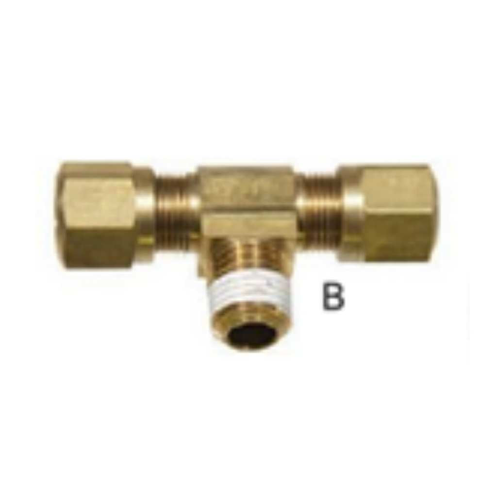 Conexión T Cuerda al Centro Manguera Nylon 10pz Locket LK472 1