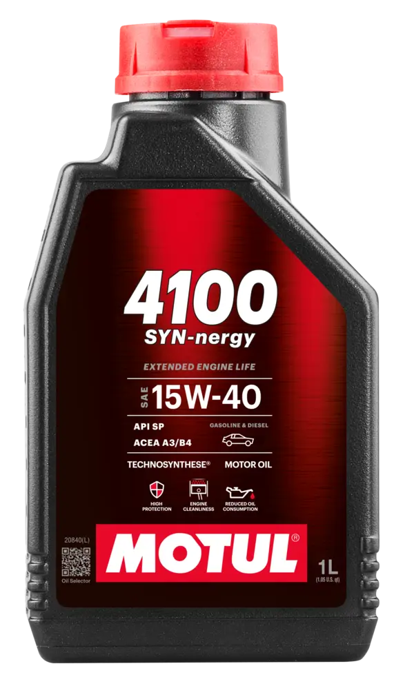 Aceite Motul 4100 SYN-NERGY SPEC 15W40 1L 1