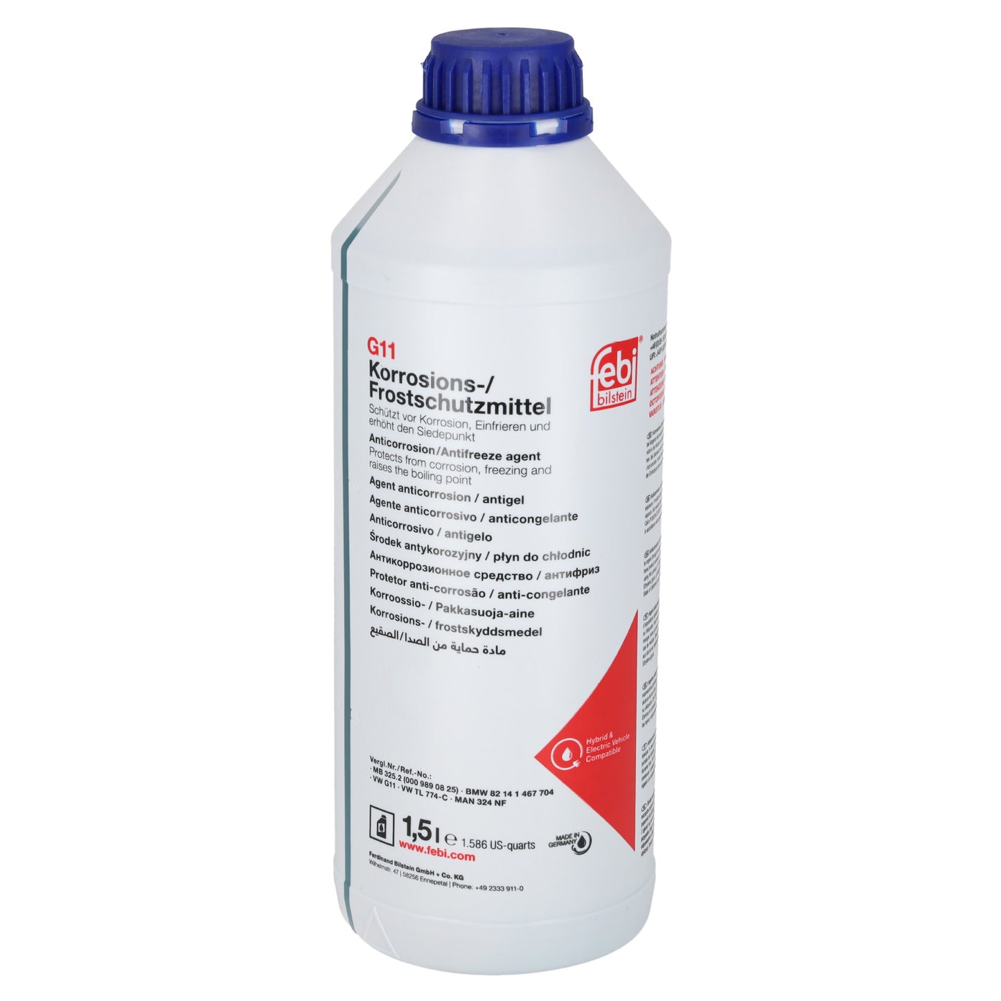 Anticongelante G11 Concentrado Color Azul 1.5 L Febi F01089 1