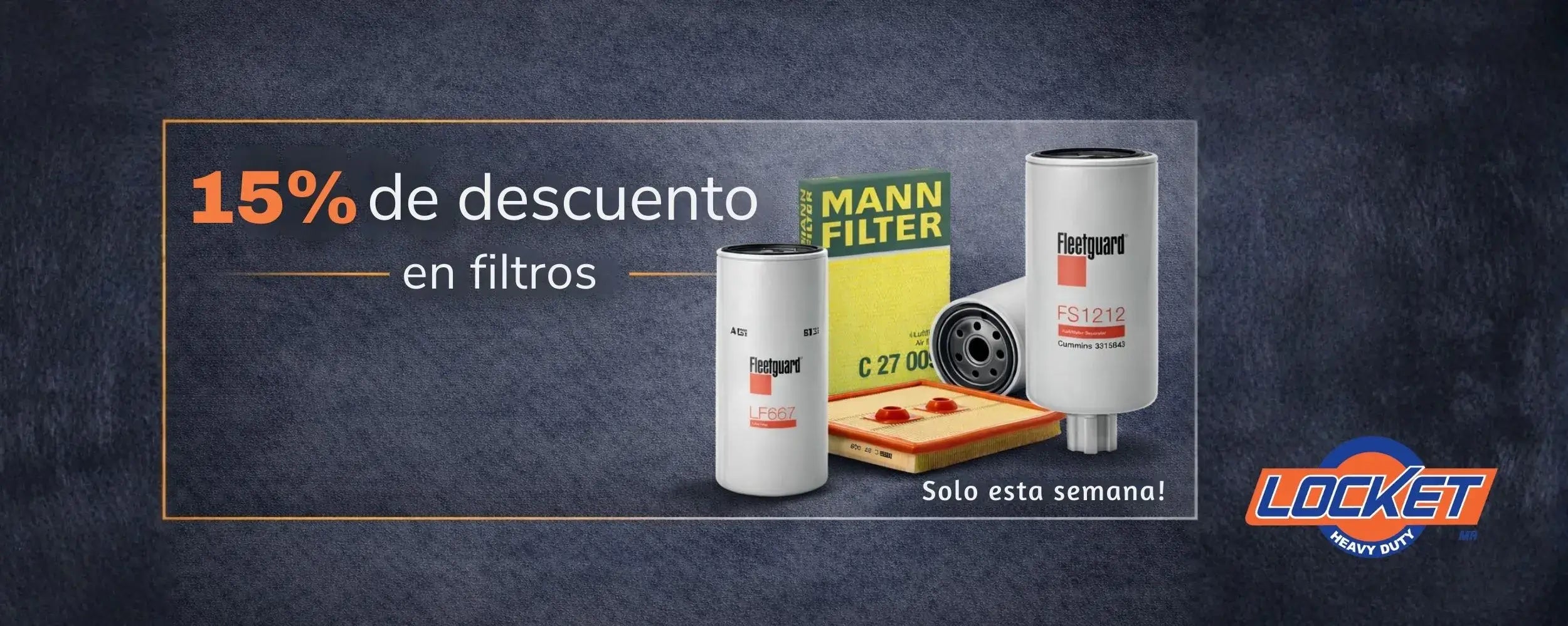 Banner web de promoción para Locket Heavy Duty | Refacciones para Tractocamiones
