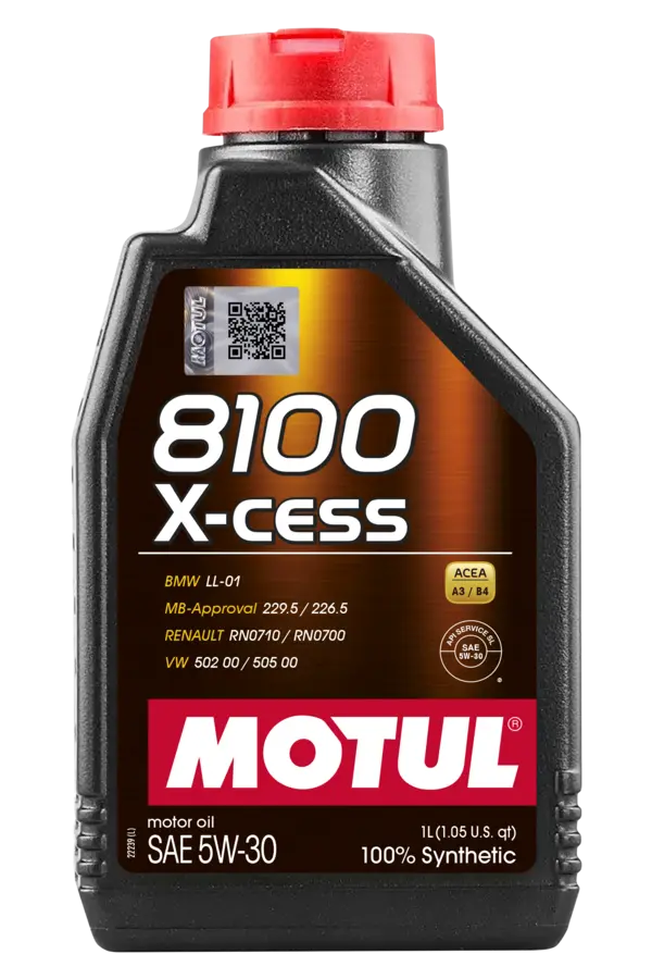 Aceite de Motor 8100 5W30 X-cess 100% Sintético Motul 1L