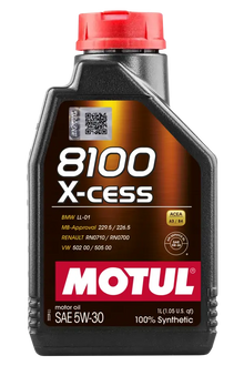 Aceite de Motor 8100 5W30 X-cess 100% Sintético Motul 1L