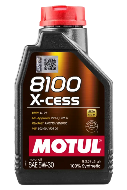 Aceite de Motor 8100 5W30 X-cess 100% Sintético Motul 1L