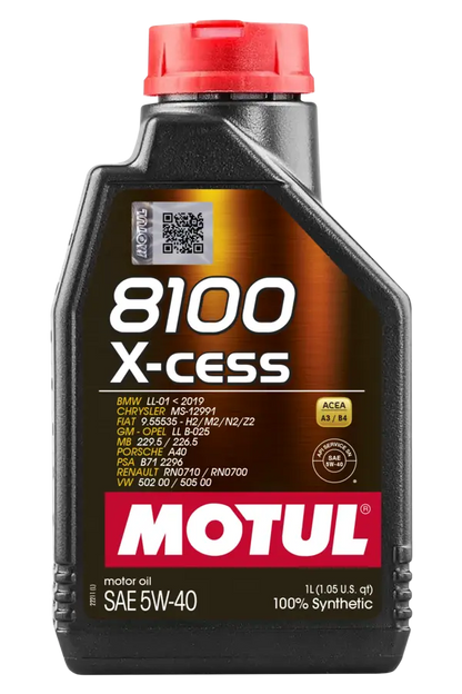 Aceite de Motor 8100 5W40 X-cess Sintético Motul 5L 1