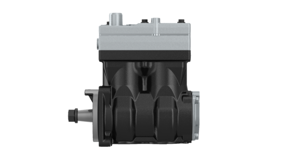 Detalle a escala de Compresor OM926 Doble Pistón M Benz Torino 9125100051 Wabco