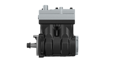 Detalle a escala de Compresor OM926 Doble Pistón M Benz Torino 9125100051 Wabco