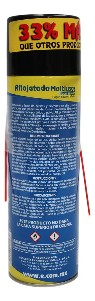 Aflojatodo con Silicón Multiusos Dieléctrico 550ml ECO115 2