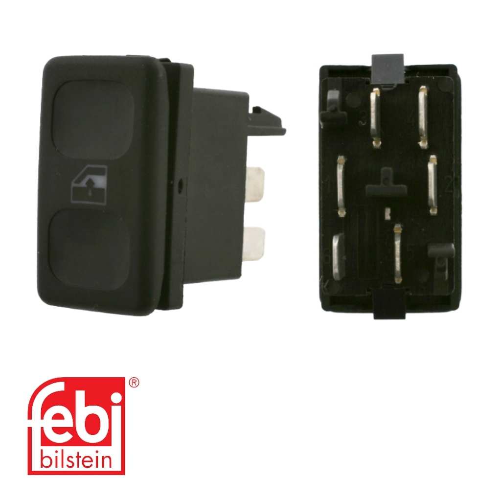 Interruptor Vidrio Eléctrico febi F14080 VW Seat 191959855