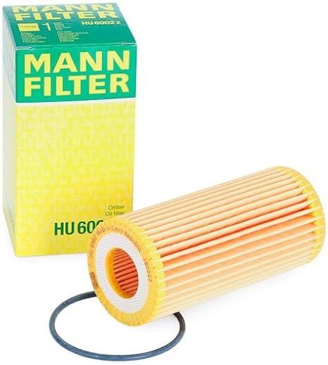 Imagen con caja de Filtro de Aceite para VW Golf Jetta y Tiguan HU6002Z Mann Filter