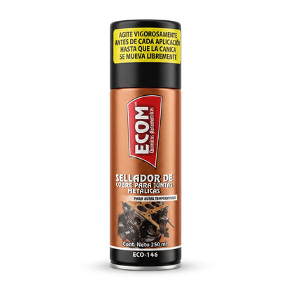 Sellador en Spray Para Juntas Metálicas Para Altas Temperaturas 250 Ml ECOM