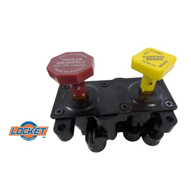 Válvula Tablero Doble Botón De 6 Salidas Lk20615 1pz Locket 1