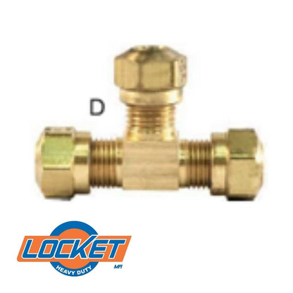 Unión T de Metal para Frenos de Aire 10pzs Locket LK464