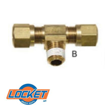 Conexión T Cuerda al Centro Manguera Nylon 10pz Locket LK472 2