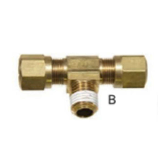 Conexión T Cuerda al Centro Manguera Nylon 10pz Locket LK472 1