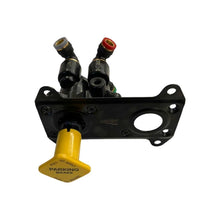 Vista de arriiba para Válvula Tablero PP-DC Rápida en Codo Placa Locket LK801315