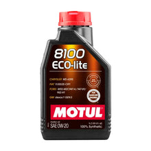 Aceite Motor Auto Motul 8100 0w20 Ecolite Dexos1 5l