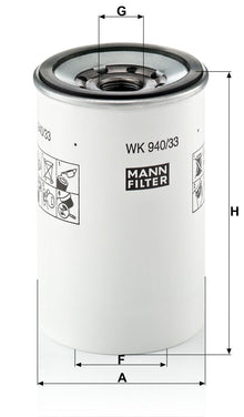 Filtro de Combustible para Volvo FH 16 Mann-Filter WK940/33X 2