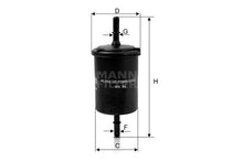 Filtro De Combustible Wk58 1pz Mann Filter,