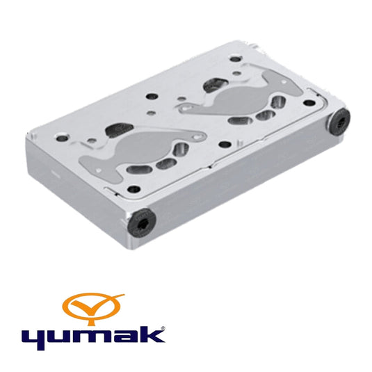 Placa Válvulas para Compresor 9700 Doble Pistón Yumak 01875 1