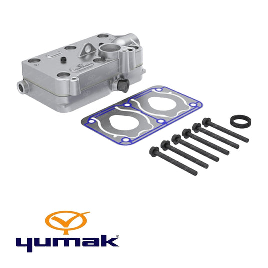 Cabeza Compresor FH12 FH16 FM12 Doble Pistón Yumak Rk01167 1