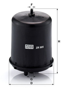 Filtro para Centrifuga de Aceite Mercedes Mann-Filter ZR905Z 2
