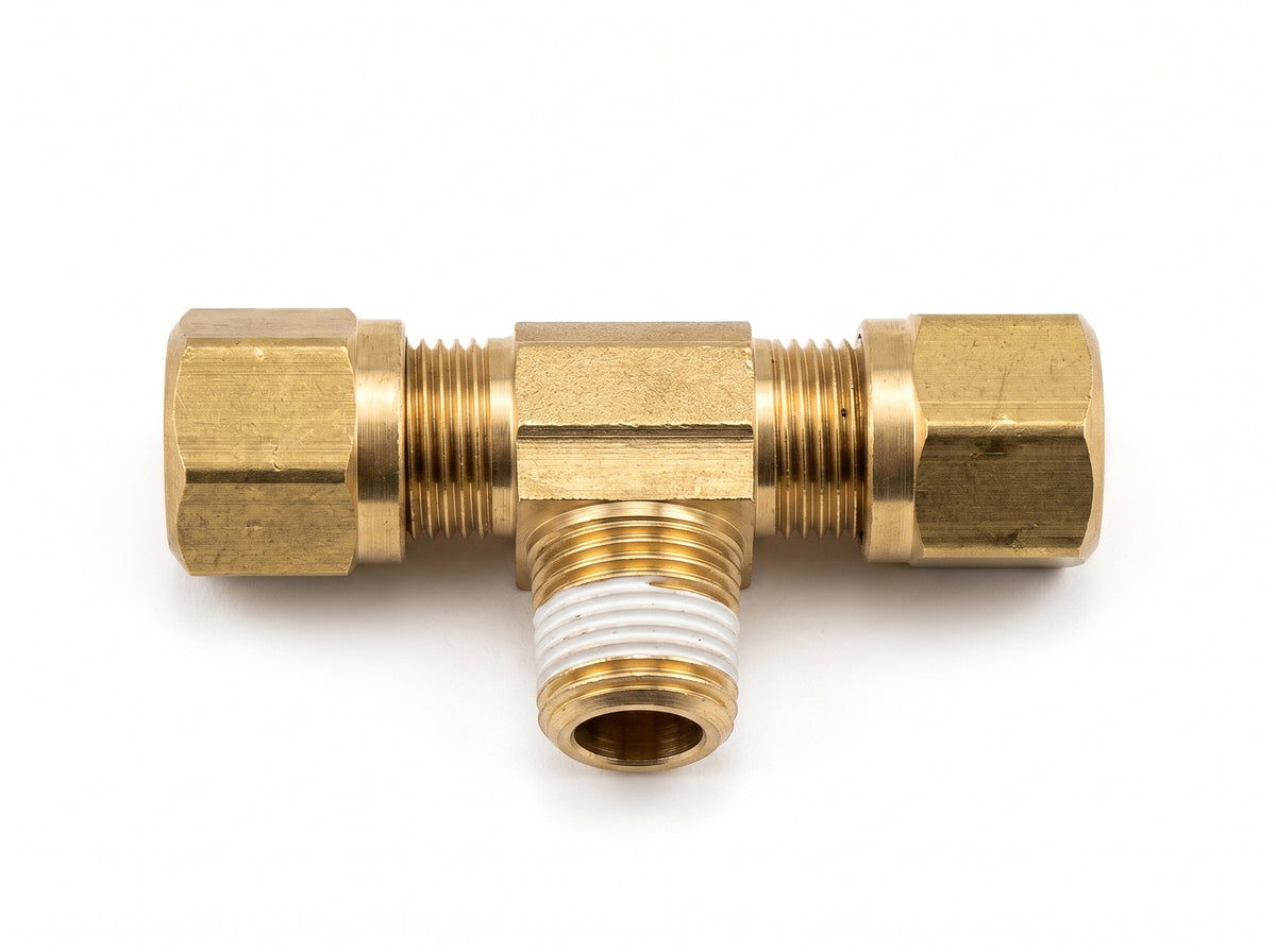 Conexión T Cuerda al Centro Manguera Nylon 10pz Locket LK472