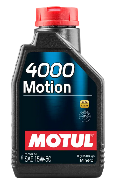 Aceite Motul 4000 MOTION 15W50 Mineral 1L 1