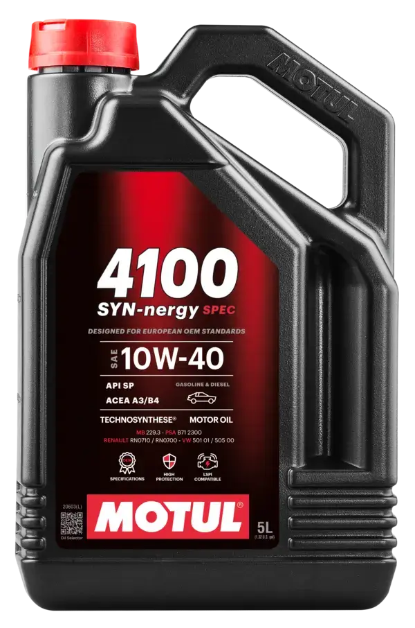 Aceite Motul 4100 SYN-NERGY SPEC 10W40 5L 1