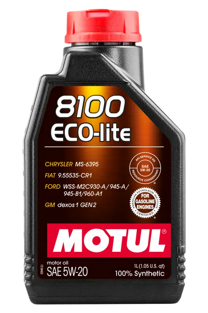 Aceite de Motor 5W20 Motul 8100 Eco Lite Sintético de 1L 1